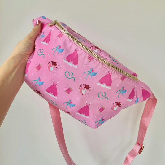 Pink Ella Princess Print Crossbody Bag