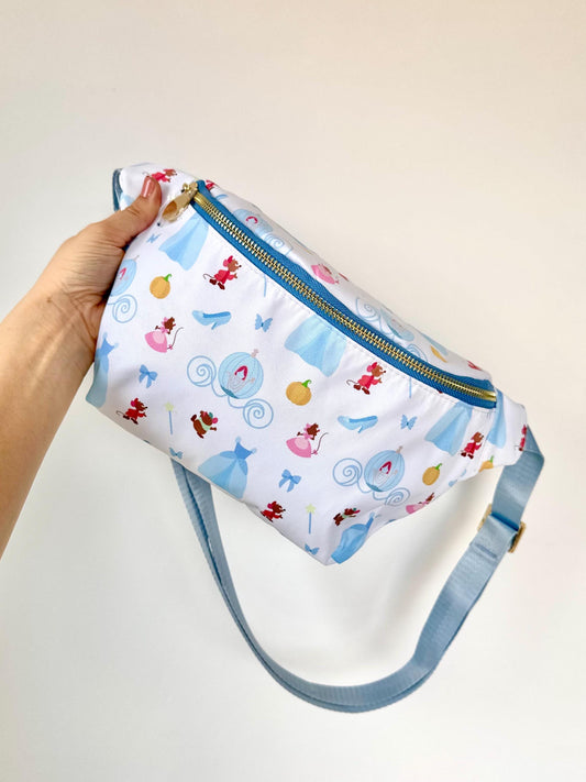 Blue Ella Print Crossbody Bag