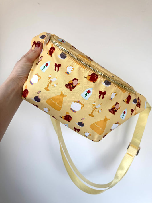 Enchanted Castle Print Crossbody Bag