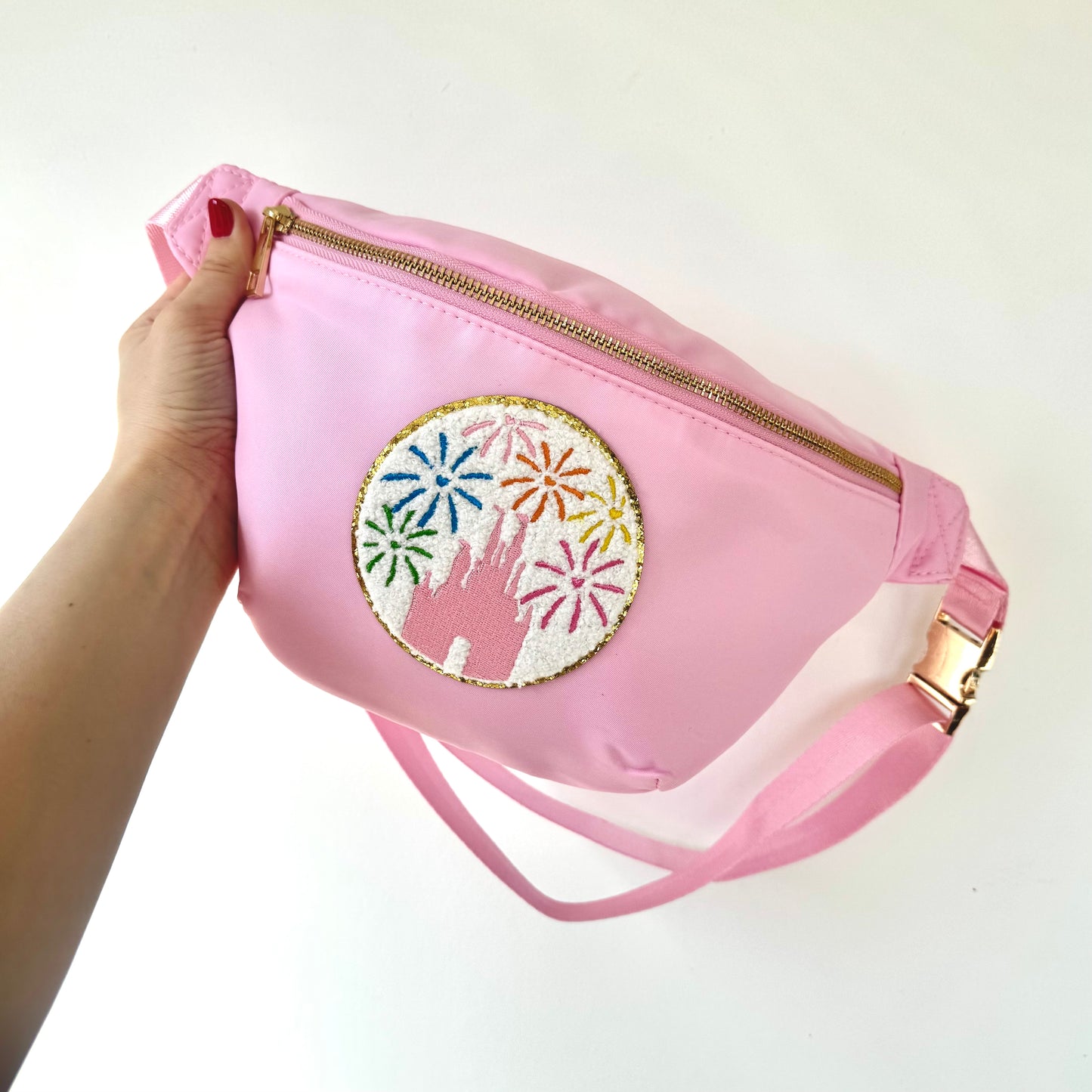 Customisable Fireworks Patch Crossbody Bag