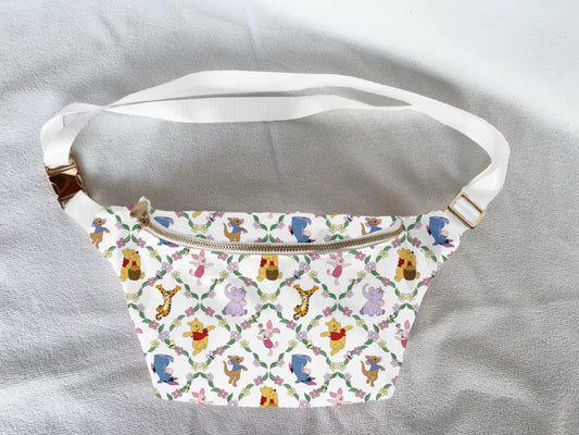 Floral Bear Print Crossbody Bag