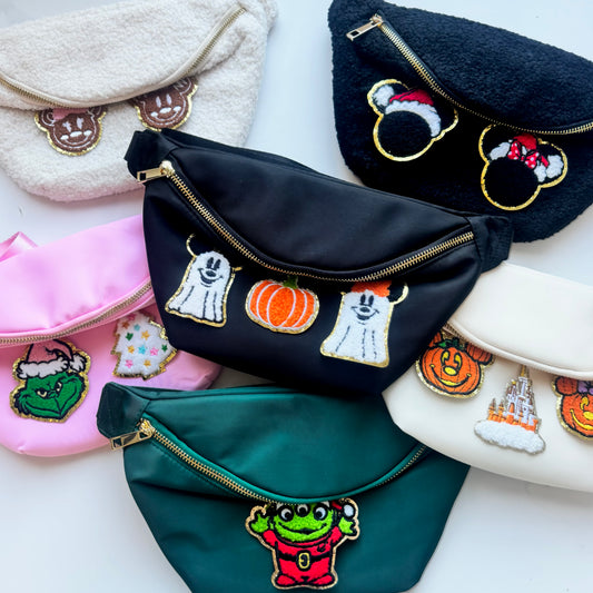 Customisable Seasonal Patch Crossbody Bag