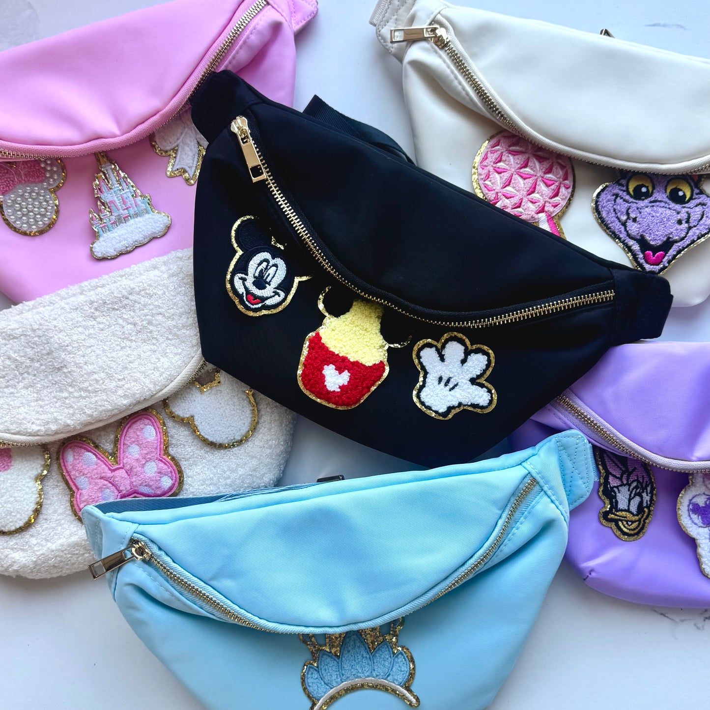 Customisable Patch Character & Movie Inspired Crossbody Bag