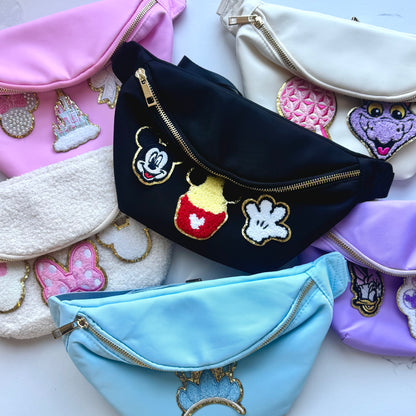 Customisable Patch Character & Movie Inspired Crossbody Bag