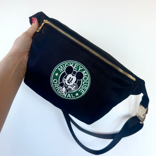 Customisable Circle Characters Patch Crossbody Bag