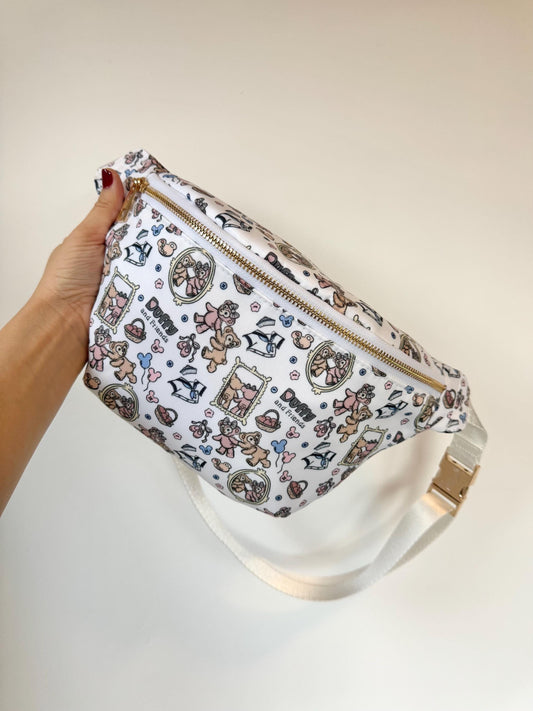 Magic Bears Print Crossbody Bag
