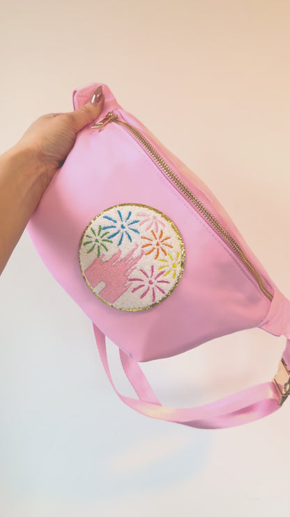Customisable Fireworks Patch Crossbody Bag