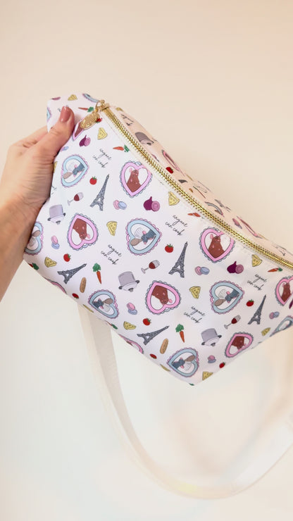 Little Chef Print Crossbody Bag